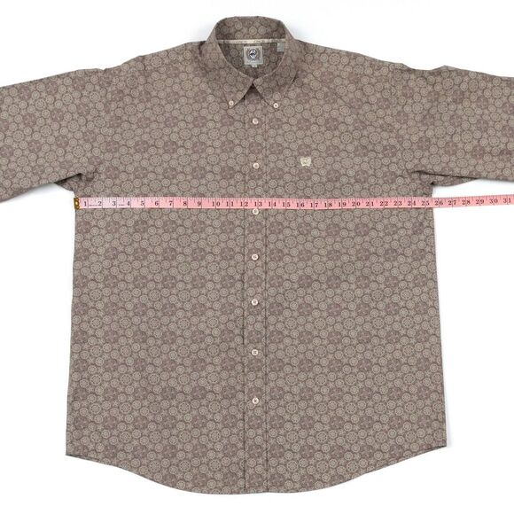 Cinch Western Shirt Mens Large Geometric Long‎ Sleeve Button Rodeo Cowboy Ranch - Picture 4 of 11